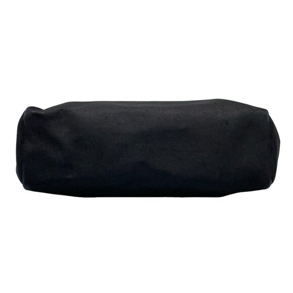 Auth HERMES Her Bag MM - Black Toile Officier Box Calf Square H Handbag - Picture 6 of 16